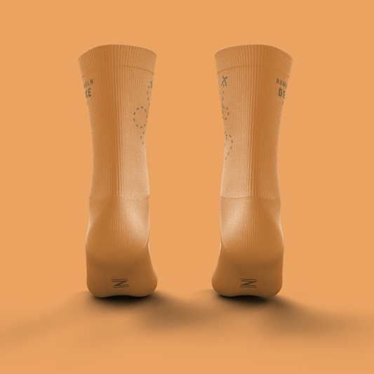 Socken | Rumbummeln Deluxe | Merino | Orange - ZYCLiSM Hamburg