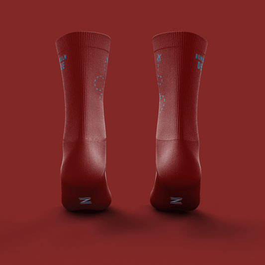 Socken | Rumbummeln Deluxe | Merino | Rot - ZYCLiSM Hamburg
