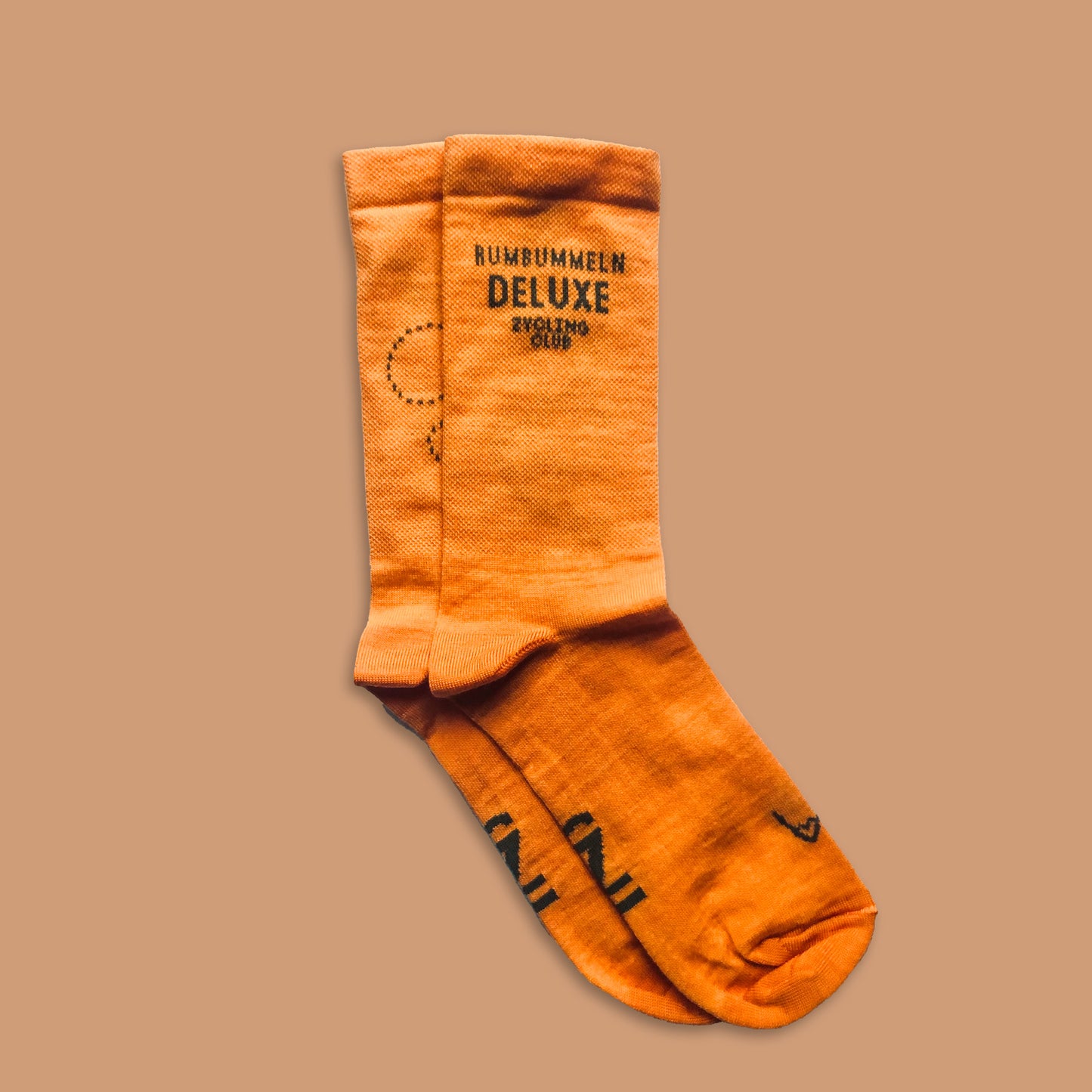 Socken | Rumbummeln Deluxe | Merino | Orange - ZYCLiSM Hamburg
