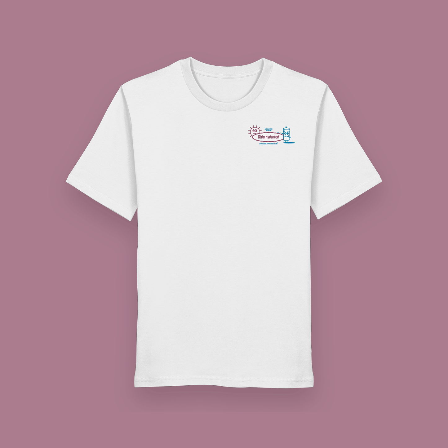 T-Shirt | Ride hydrated | Off white - ZYCLiSM Hamburg