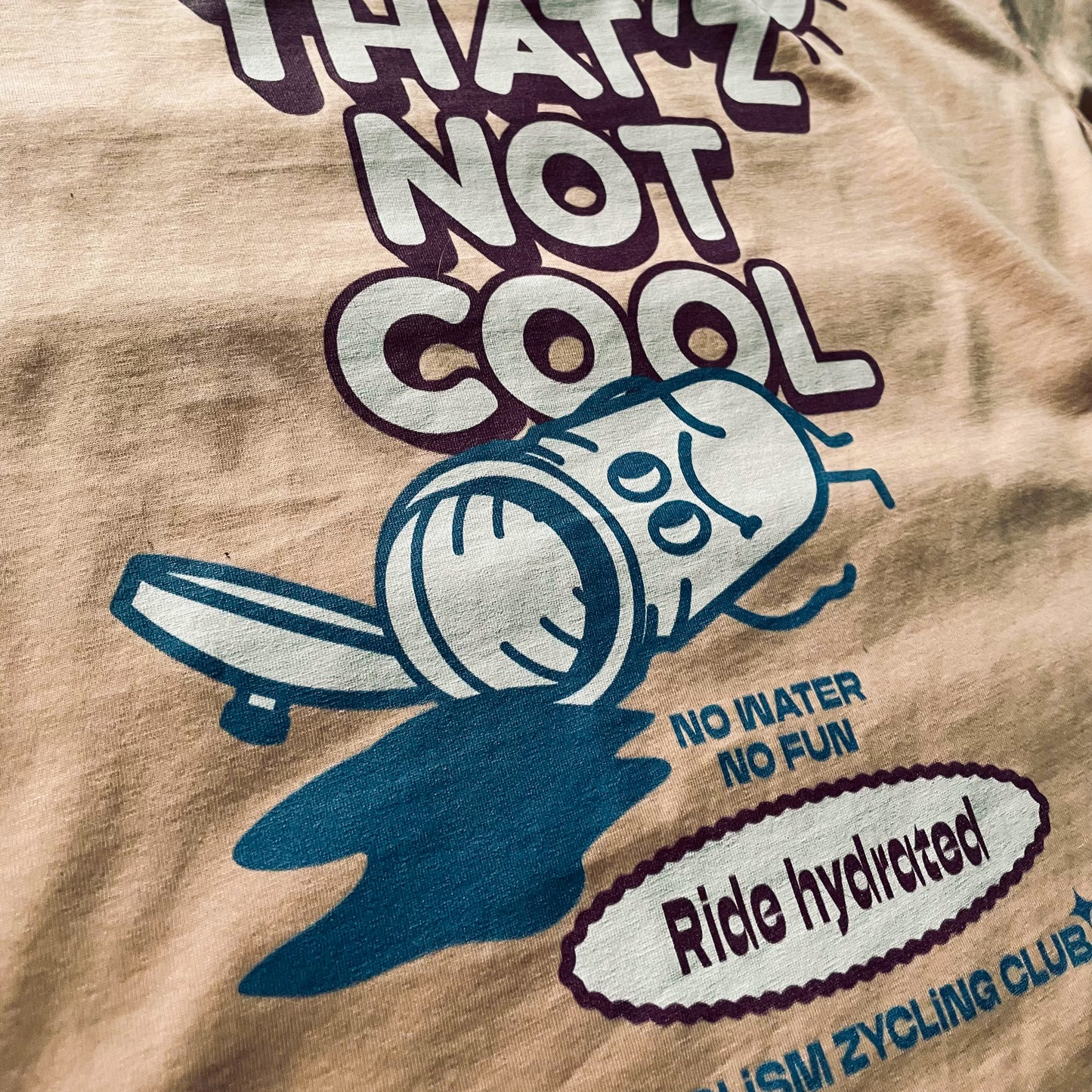 T-Shirt | Ride hydrated | Peche