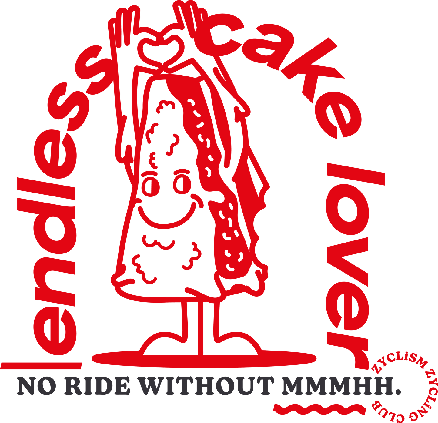 T-Shirt | Endless cake lover 2.0 | Grau - ZYCLiSM Hamburg