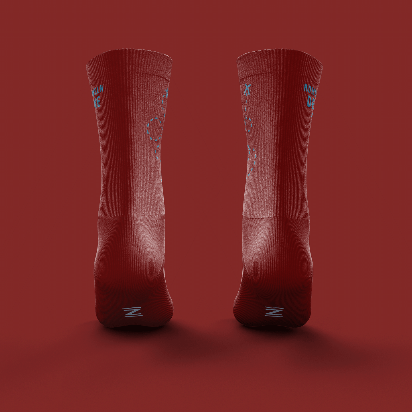 Socken | Rumbummeln Deluxe | Merino | Rot - ZYCLiSM Hamburg
