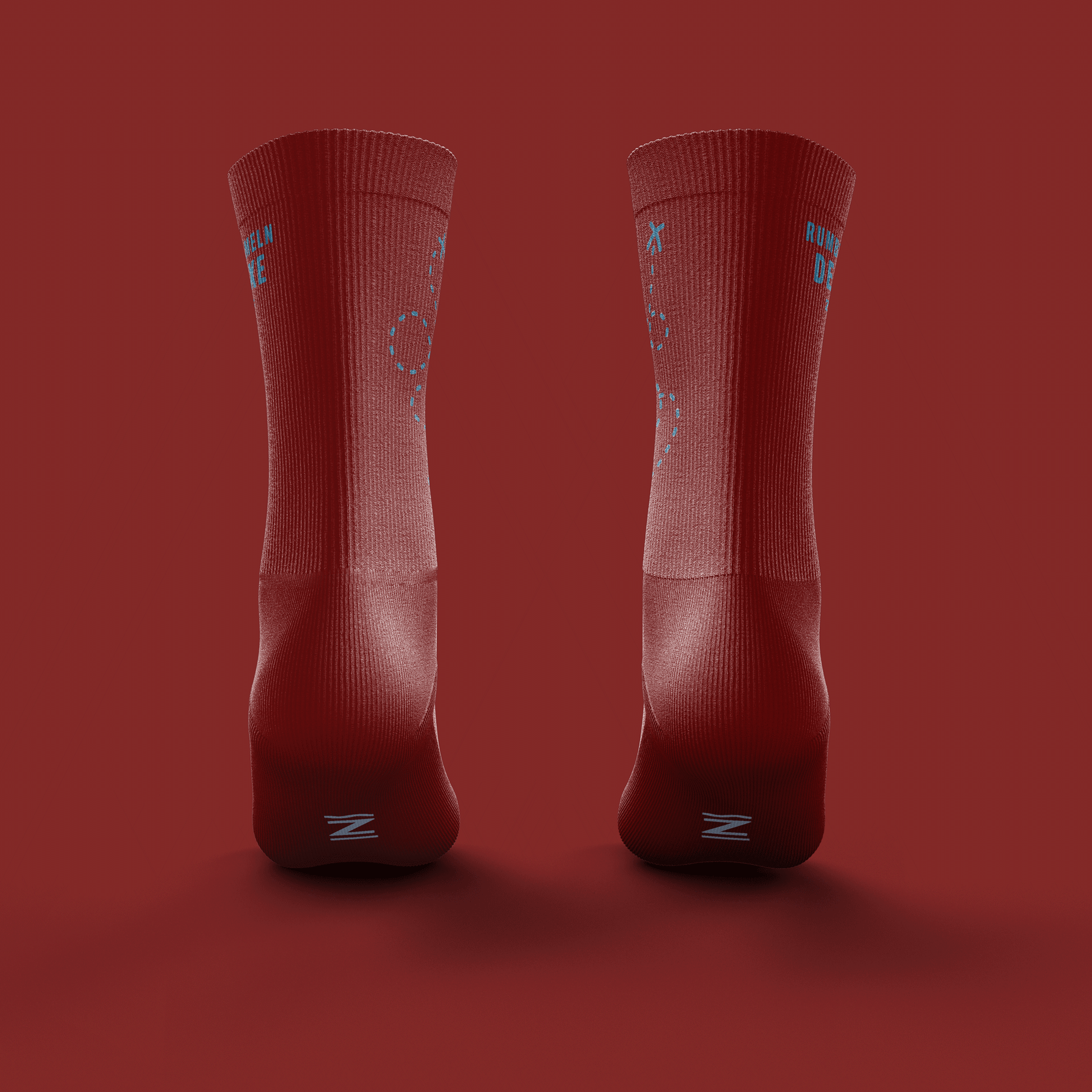 Socken | Rumbummeln Deluxe | Merino | Rot - ZYCLiSM Hamburg