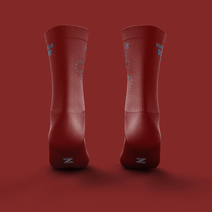 Socken | Rumbummeln Deluxe | Merino | Rot - ZYCLiSM Hamburg