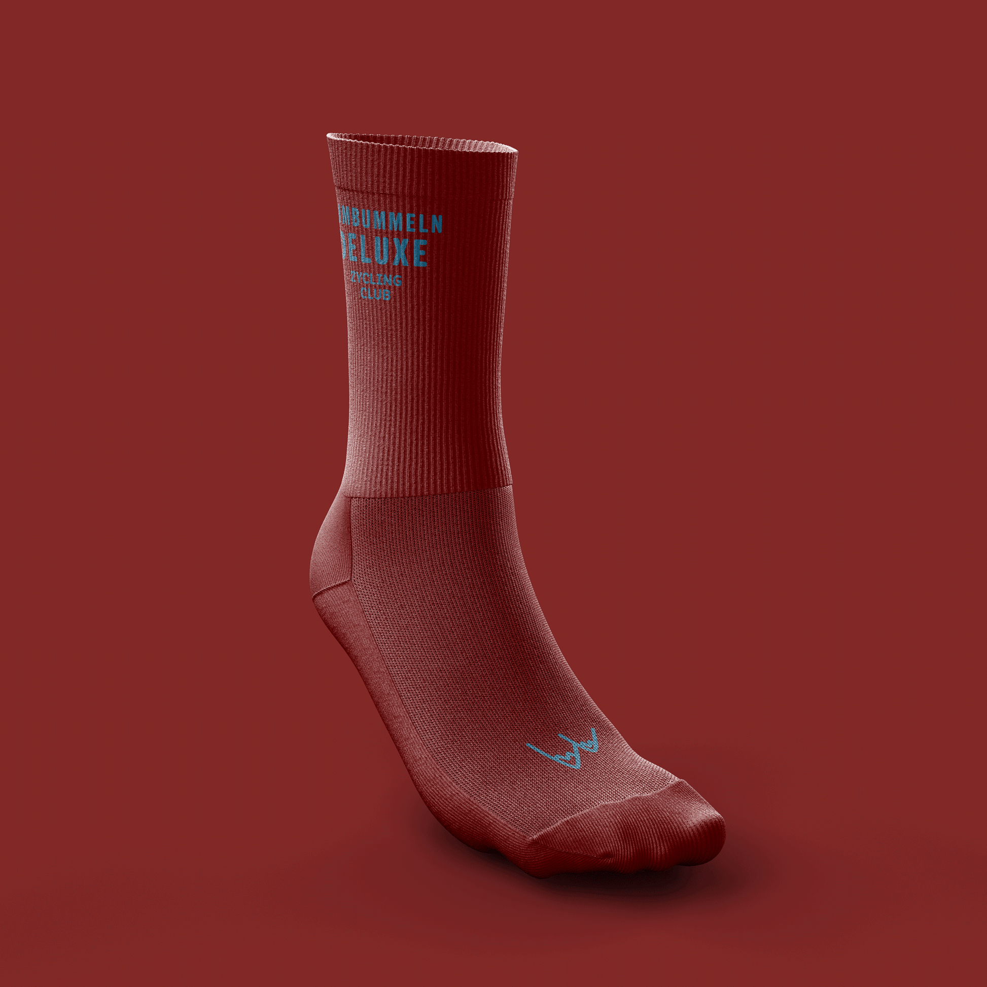 Socken | Rumbummeln Deluxe | Merino | Rot - ZYCLiSM Hamburg