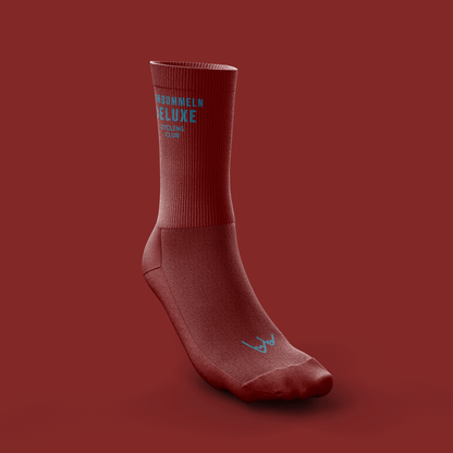 Socken | Rumbummeln Deluxe | Merino | Rot - ZYCLiSM Hamburg