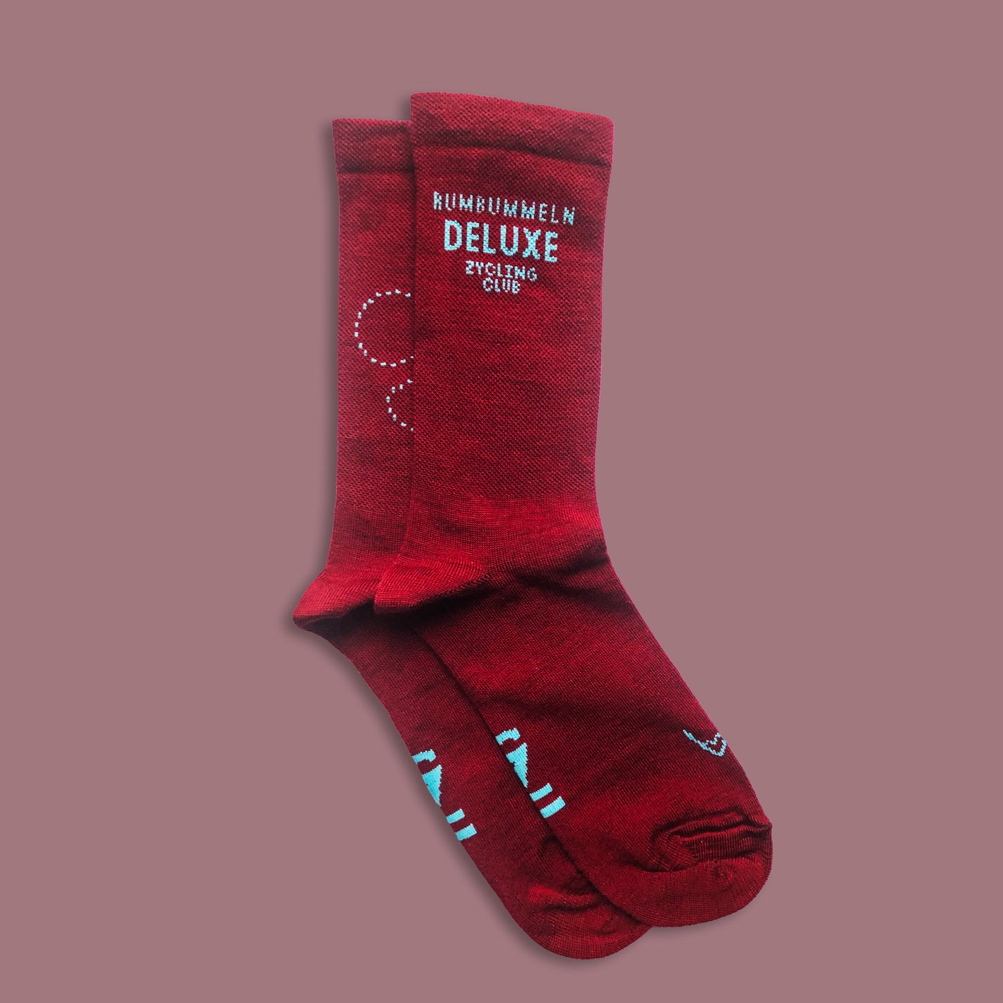 Socken | Rumbummeln Deluxe | Merino | Rot - ZYCLiSM Hamburg