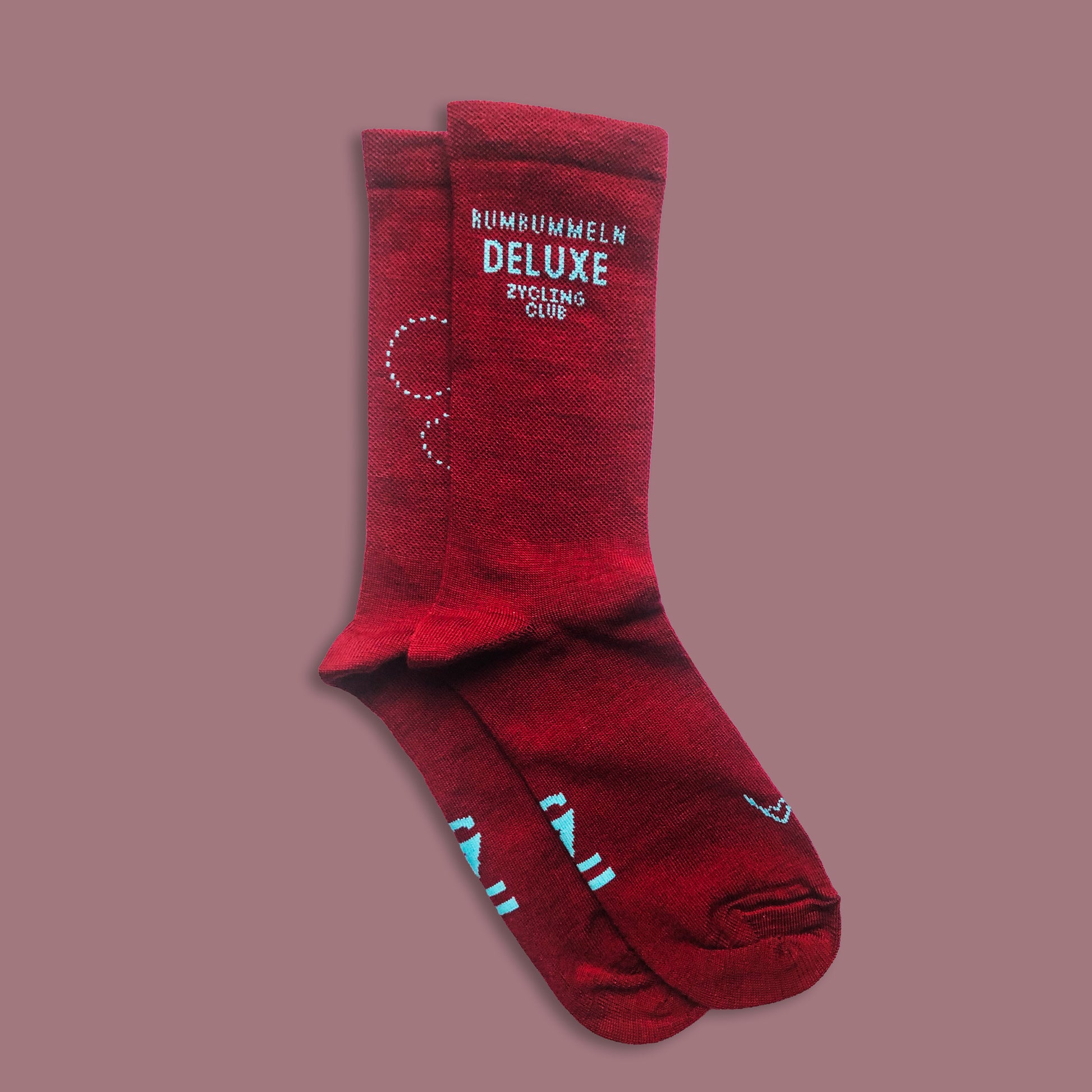 Socken | Rumbummeln Deluxe | Merino | Rot - ZYCLiSM Hamburg