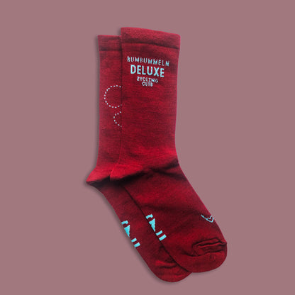 Socken | Rumbummeln Deluxe | Merino | Rot - ZYCLiSM Hamburg